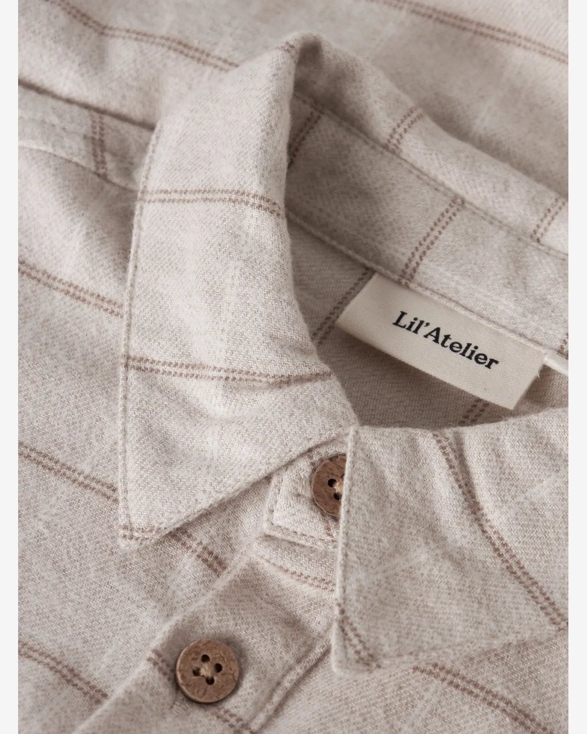 Skjorte Baby – Flanell, Øko Bomull | Nadim LS Body Shirt