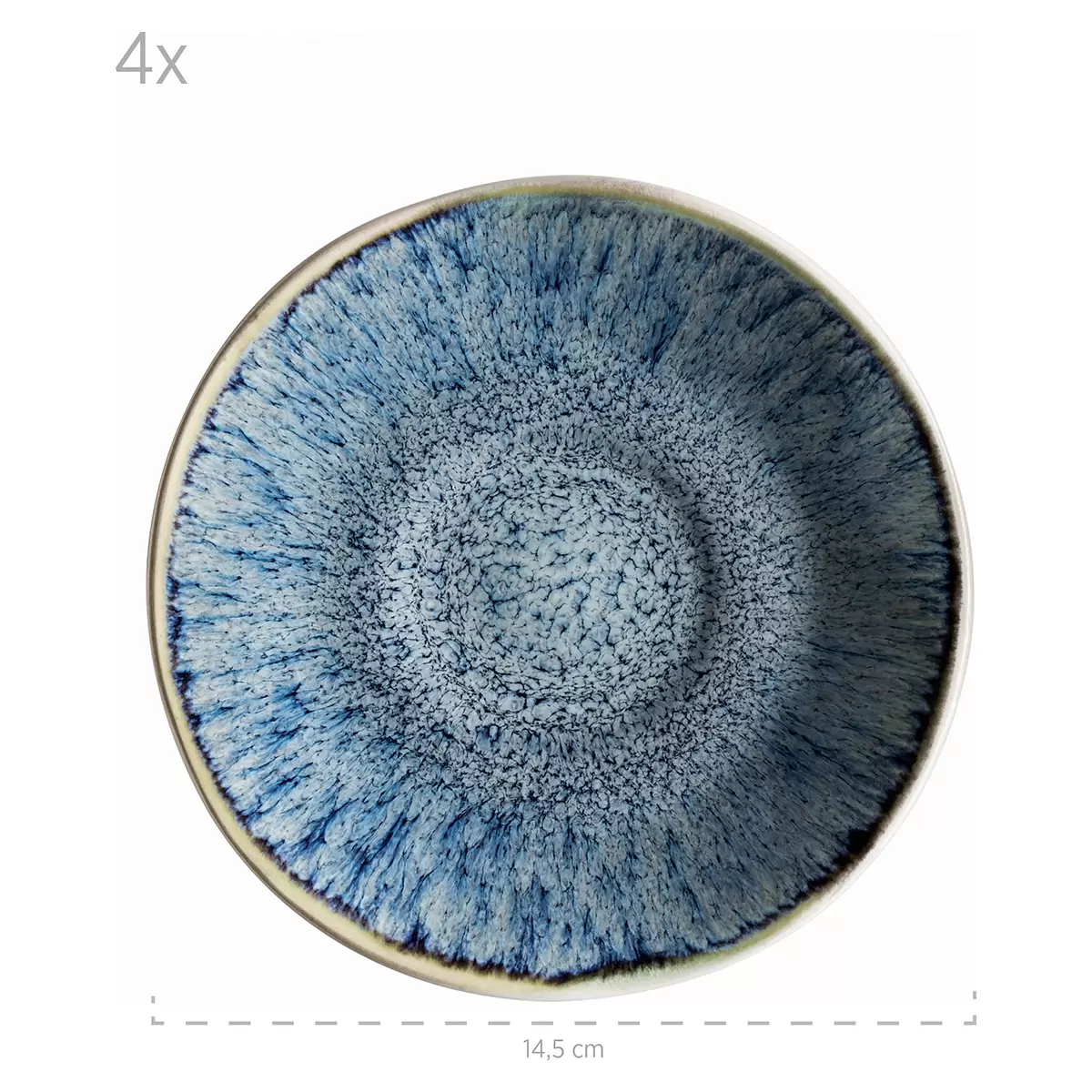 Tassen-Set 8tlg. FROZEN blau,weiss