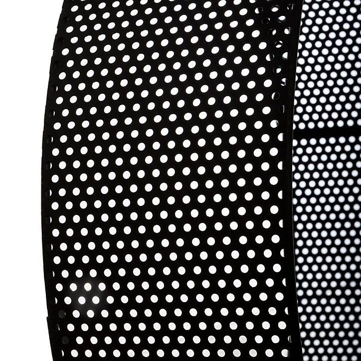 Lot de 3 étagères murales rondes Atmosphera P. 10 cm noir