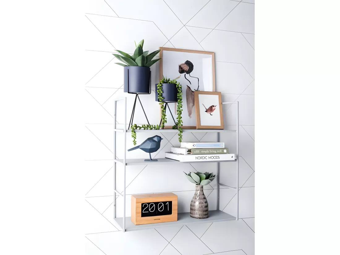 Set de 2 supports à plantes ronds Pedestal