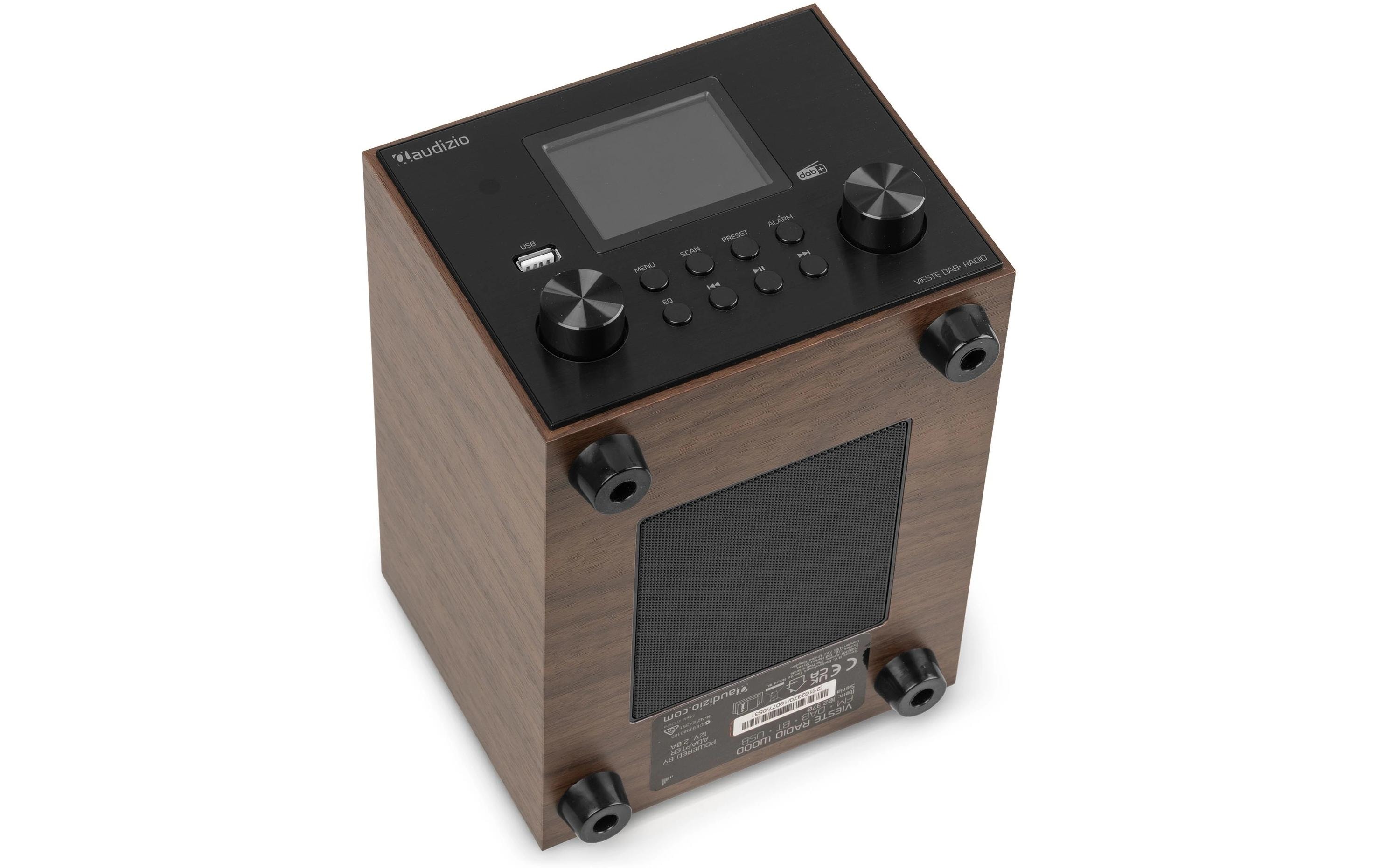 DAB+ Radio Vieste BraunDAB+ Radio mit Stereo Lautsprecher und Subwoofer