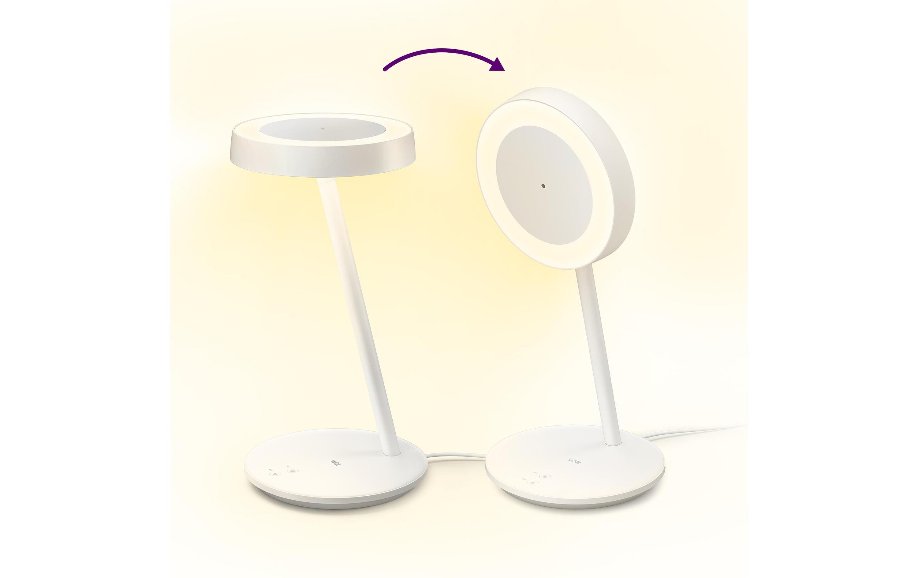 Tischleuchte Portrait 10W Type C Weiss EinzelpackSmarte Tischleuchte, verbindbar über Matter, WLAN