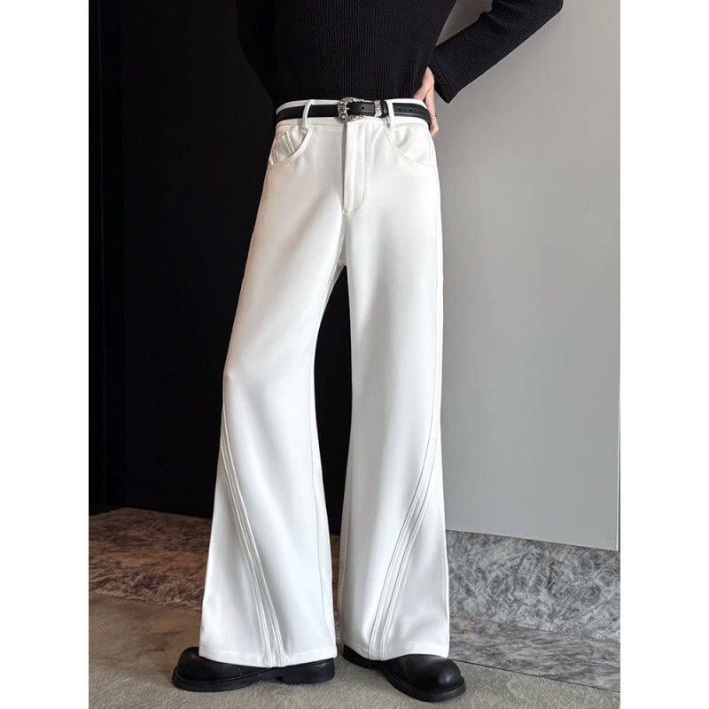 Freehop - Hoge taille effen uitlopende broek