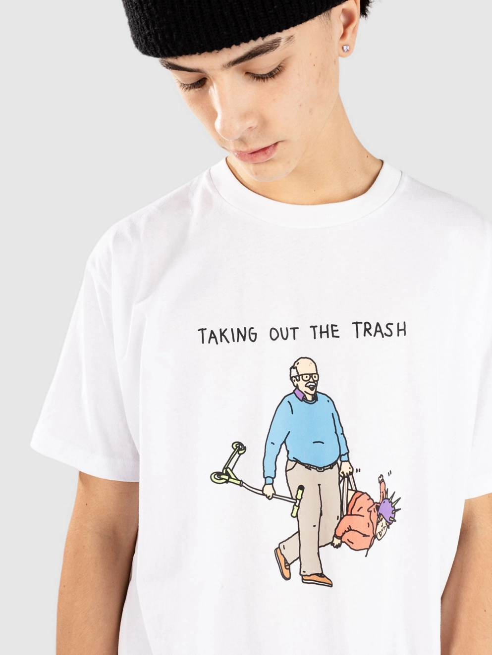Brother Merle Rubbish T-Shirt white