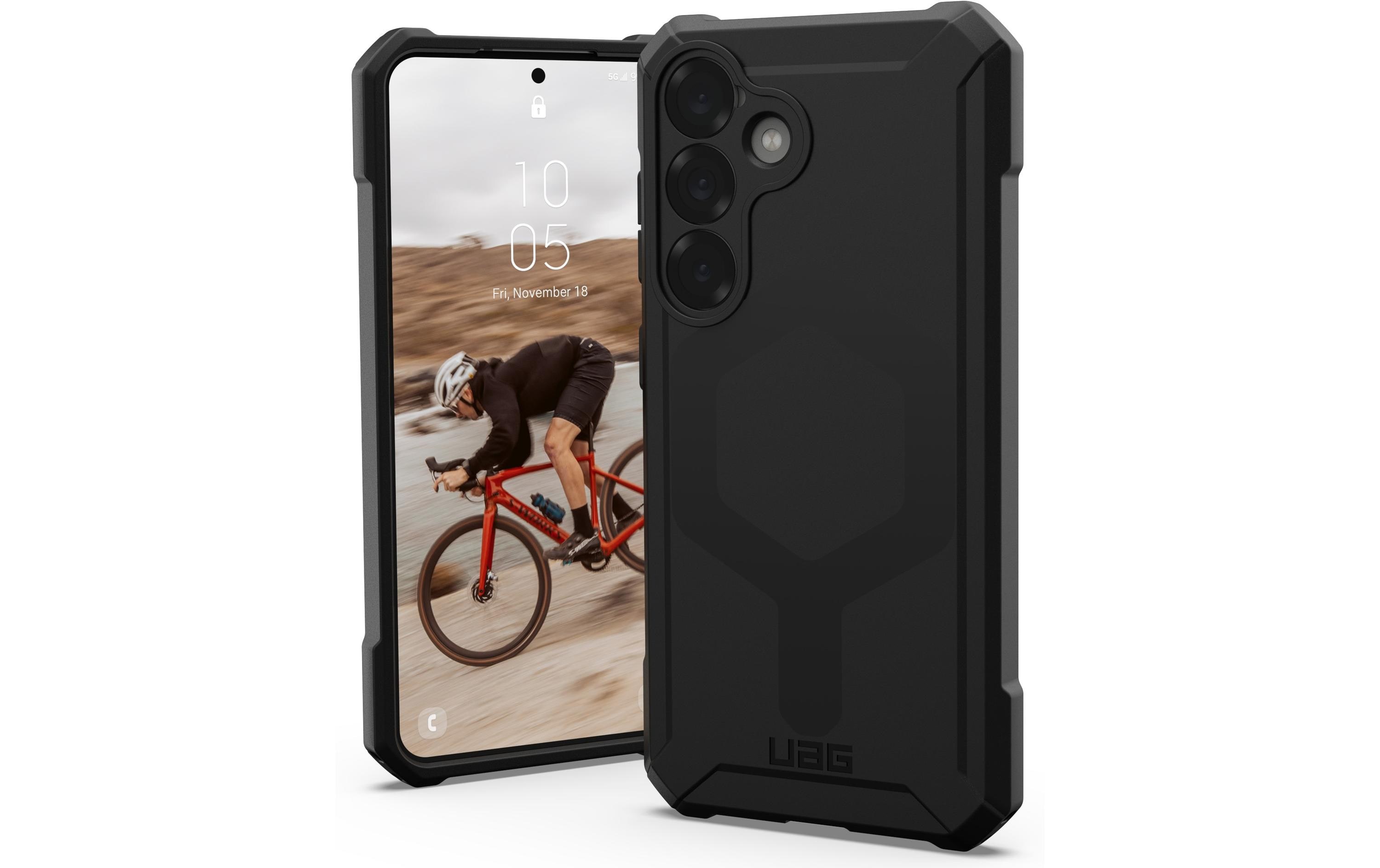 Back Cover Essential Armor Galaxy S25 BlackSchutzhülle für das Samsung Galaxy S25