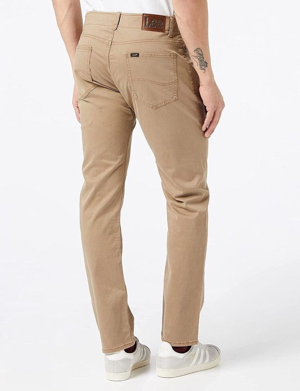 Lee Heren Jeans Broeken Extreme Motion Straight regular/straight Fit Beige Volwassenen