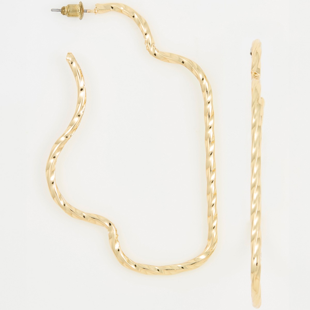 Boucles d'oreilles - Alliage - Doré