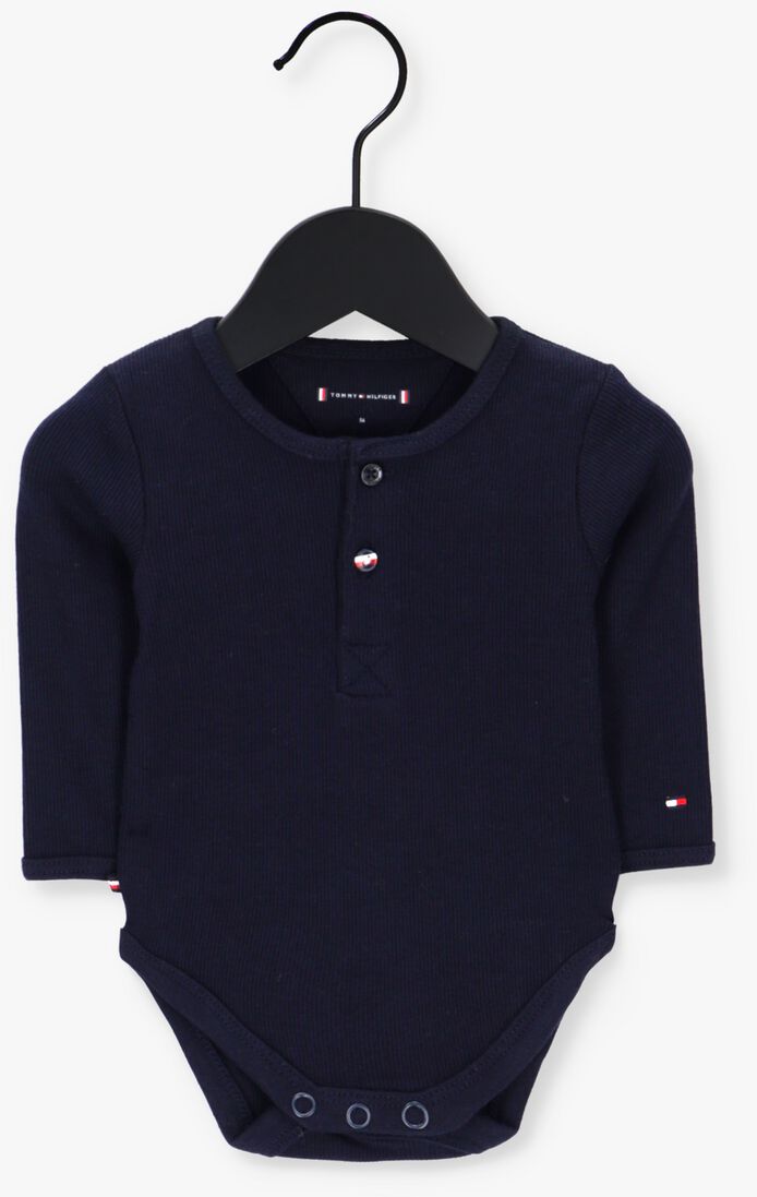 TOMMY HILFIGER donkerblauwe tommy hilfiger  baby solid fine rib body