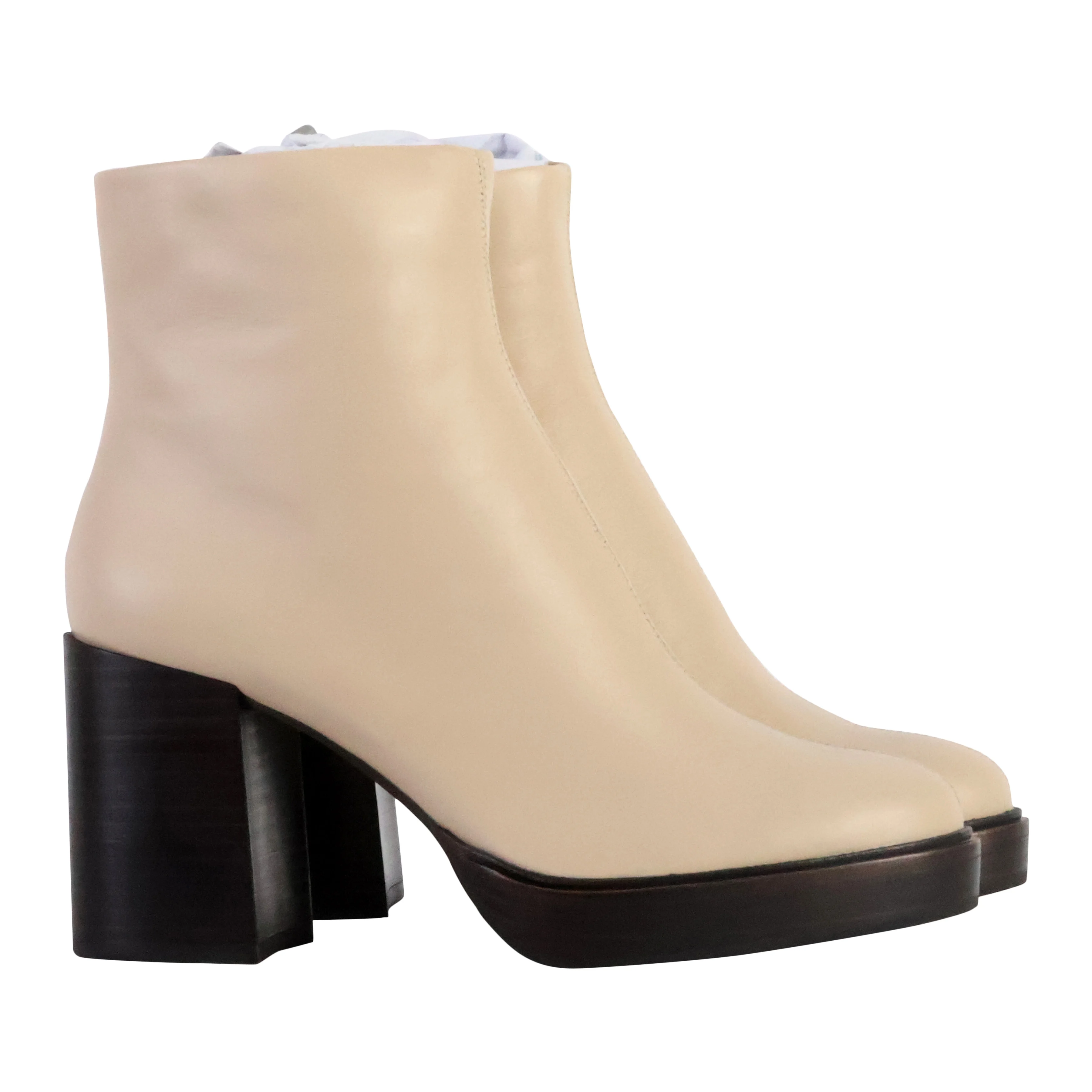 Bottine cuiriris | Beige
