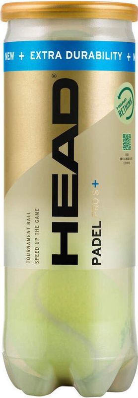Head Padel Pro S+ - padelballen - padel - 1 blik - 3 ballen