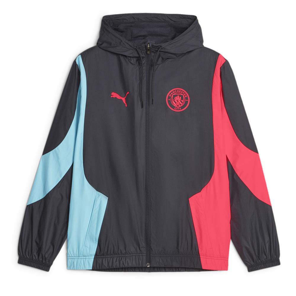 Puma Manchester City Veste de football Noir Homme Puma Prematch 23/24