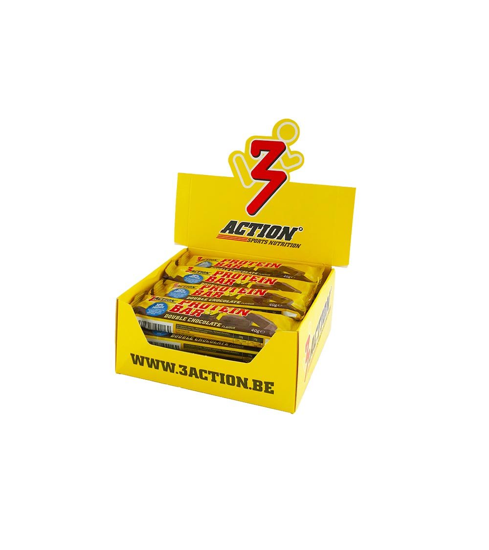 3Action Proteine Sportrepen Chocolade 20 stuks