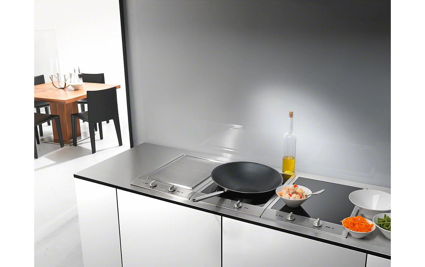 Glaskeramik-Kochfeld CombiSet CS 1222 I Edelstahl<br>Glaskeramik-Kochfeld mit 2 Herdplatten