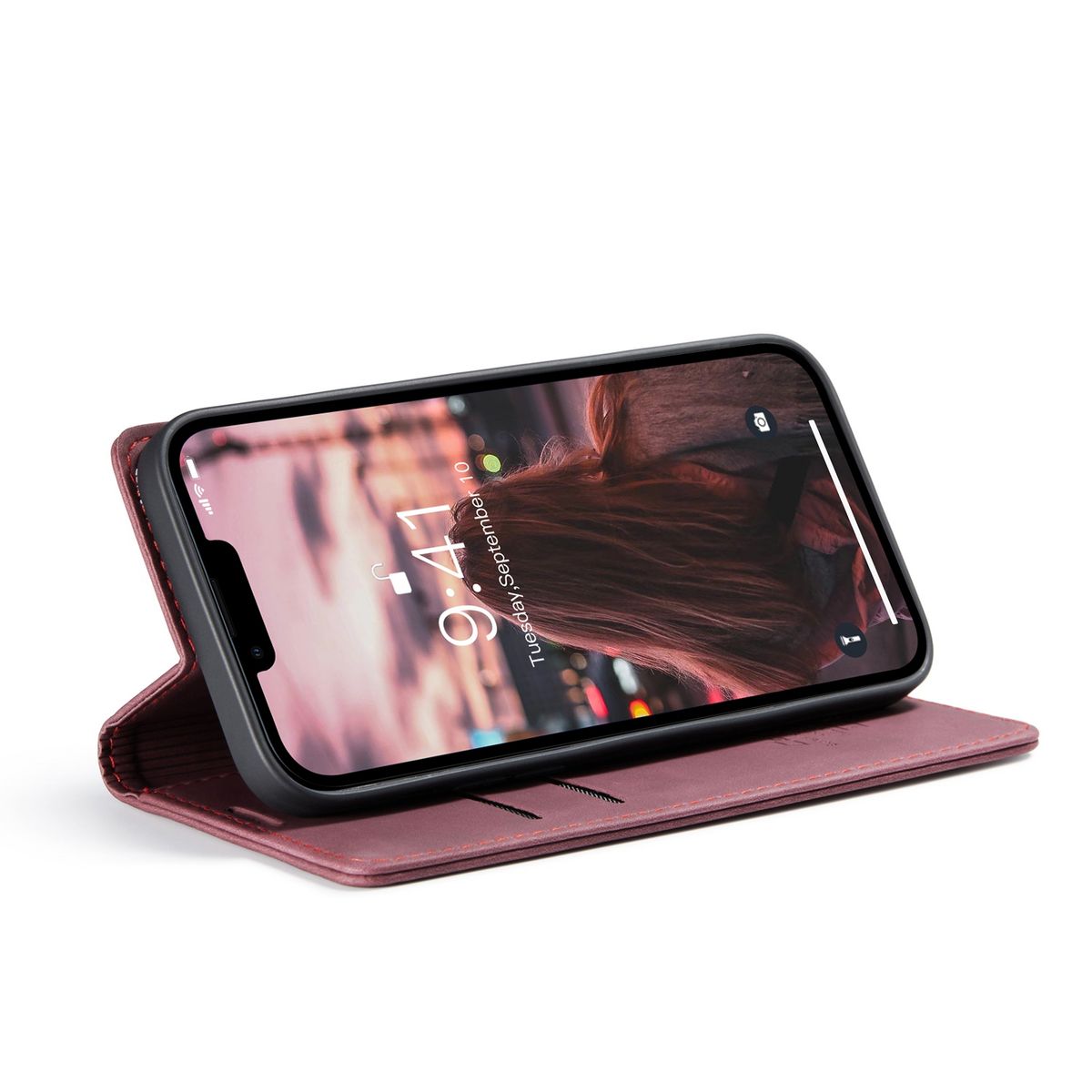 Schutz Handy Hülle für Apple iPhone 15 Case Cover Klapp Tasche Wallet Etuis Neu
