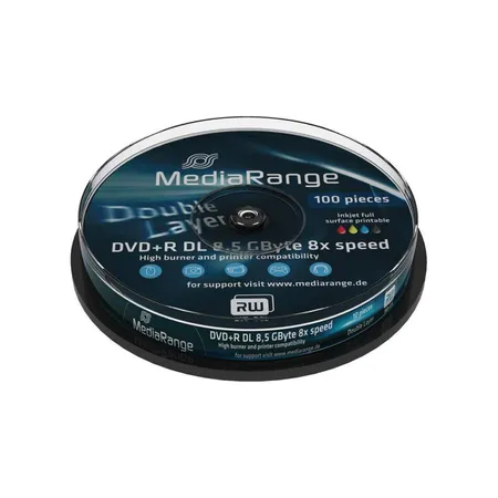 MediaRange Rohlinge DVD+R DL 8,5GB 8x printable, 10 Stück