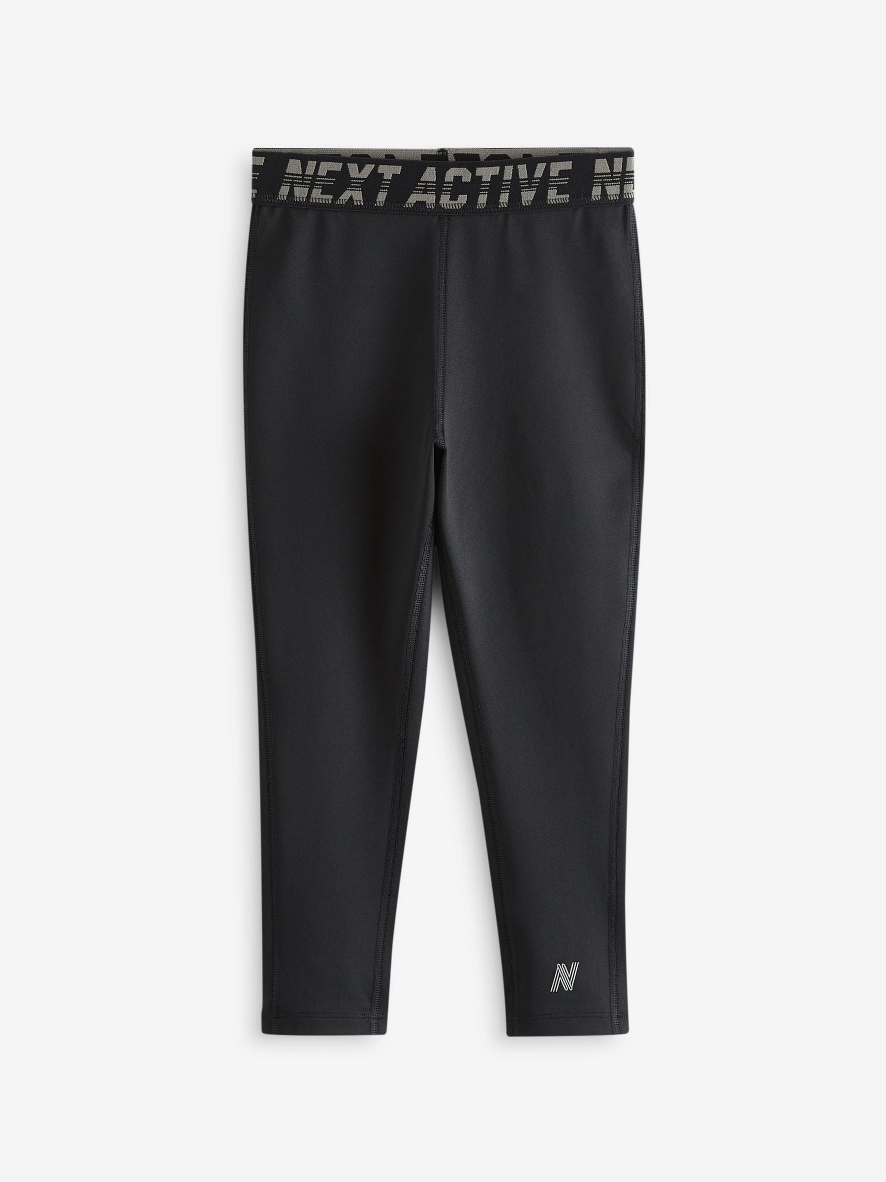 Zwart - Leggings basislaag (3-16jr)