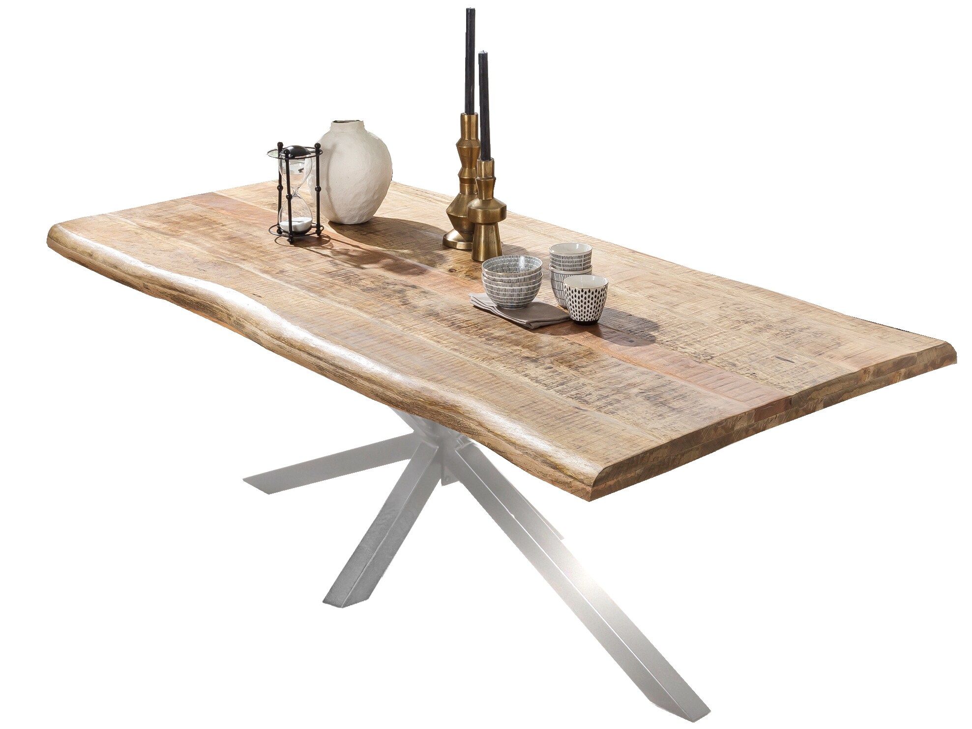 Tischplatte 100x240 Mangoholz Esstisch Schreibtisch DIY Esszimmer Küche Tisch