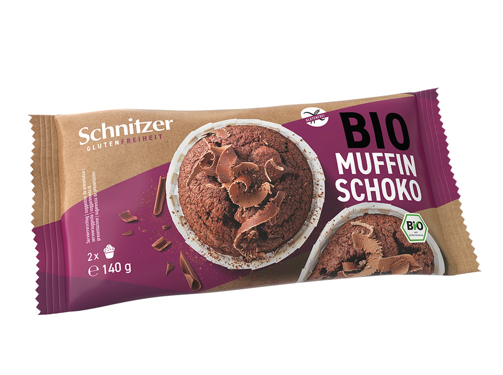 MUFFIN SEM GLÚTEN SCHNITZER CHOCOLATE BIO 140G