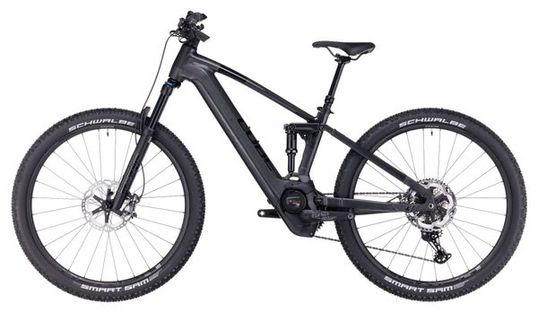 VTT Électrique Tout-Suspendu Cube Stereo Hybrid 120 SLT 750 Shimano XT 12V 750 Wh 29'' Noir Prizm