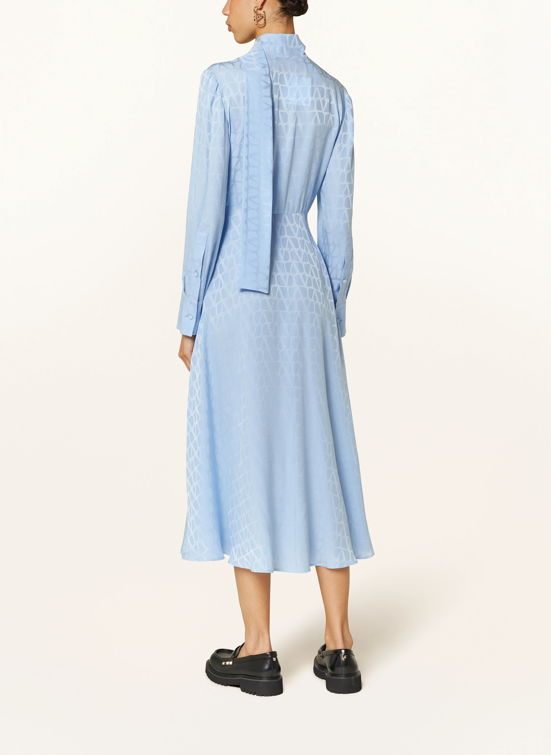 VALENTINO Seidenkleid TOILE ICONOGRAPHE mit Schluppe