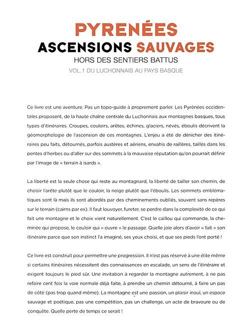 RANDO EDITIONS - PYRENEES ASCENSIONS SAUVAGES
