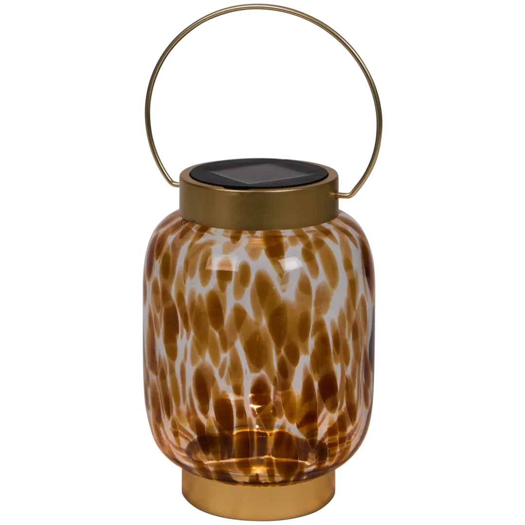 Lanterne en verre à motif Solar