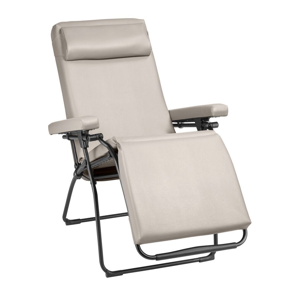 Gepolsterte Zero-Gravity-Relaxliege Oxygène Ginkgo Beige Grege