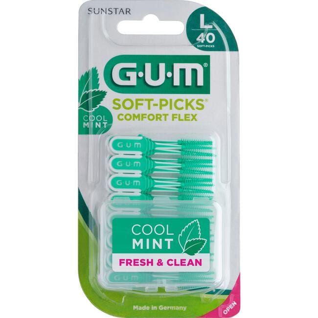 GUM Soft-Pick Comfort Flex Mint Large 40 stuks