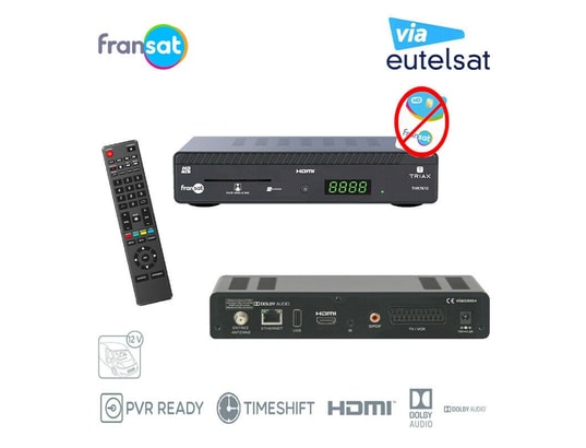 TRIAX - Décodeur satellite TNT HD Récepteur thr 7610 hd fransat (eutelsat 5° ouest) (vendu san...