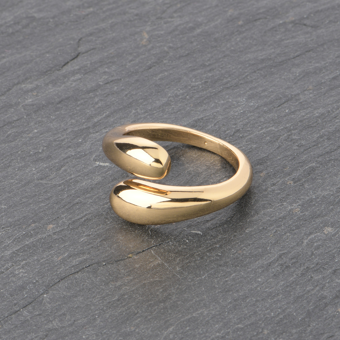 Damen Ring in offener Form gold