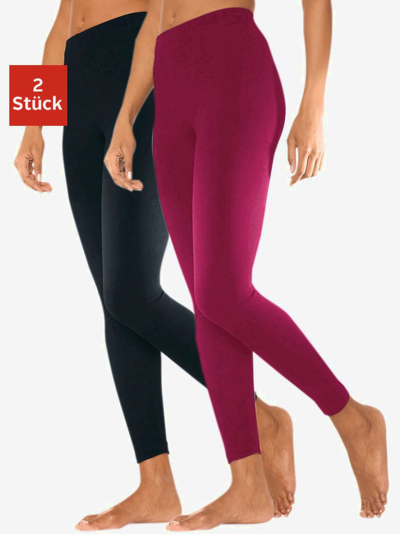 Lot de 2 leggings basiques