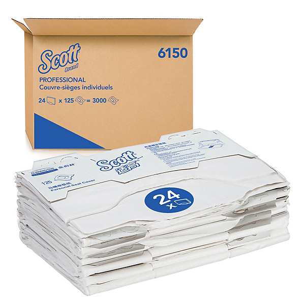 Couvre-sièges de toilette Scott, lot de 3000