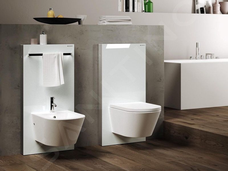 Geberit - Monolith - Badkamerkranen Module - 101 cm - Wateraansluiting aan Zijkant