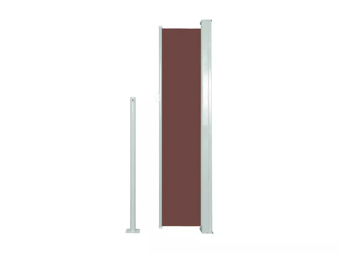 Auvent latéral rétractable 140 x 300 cm Marron