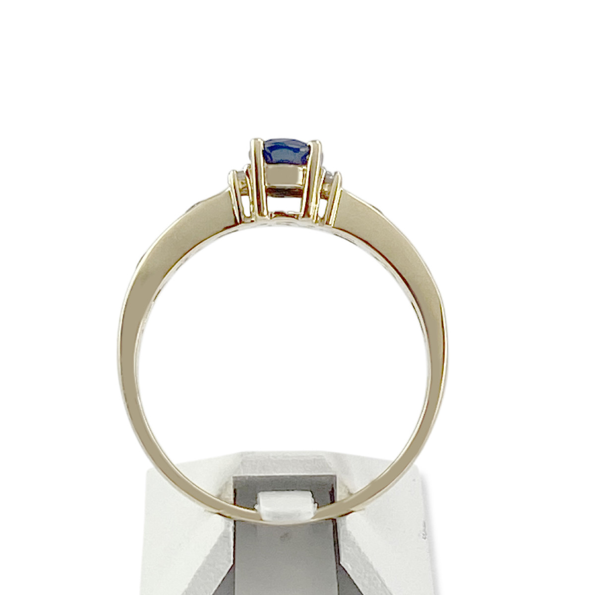 Bague d'occasion or 750 2 tons saphirs et diamants