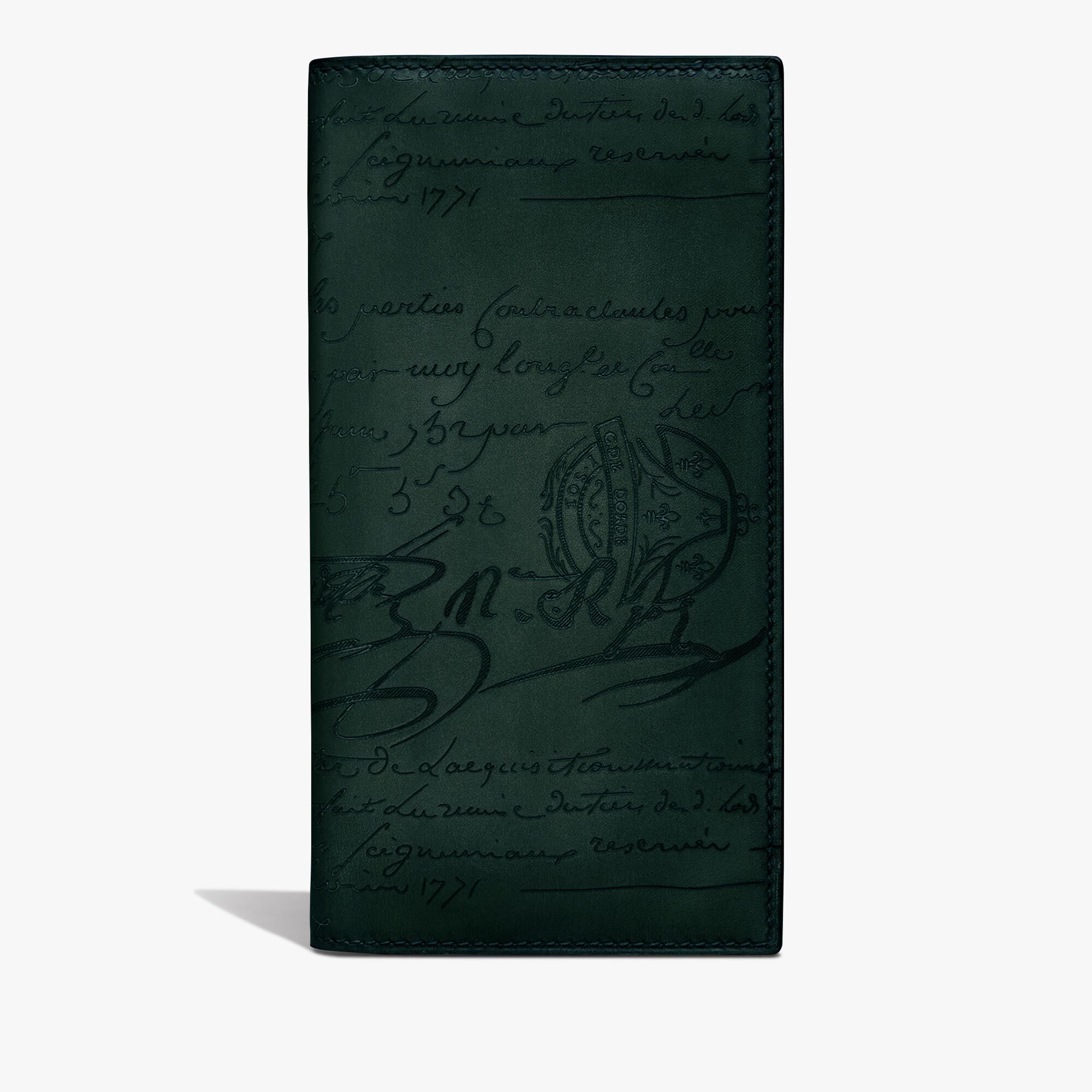 Portefeuille Long Zippe Santal En Cuir Scritto