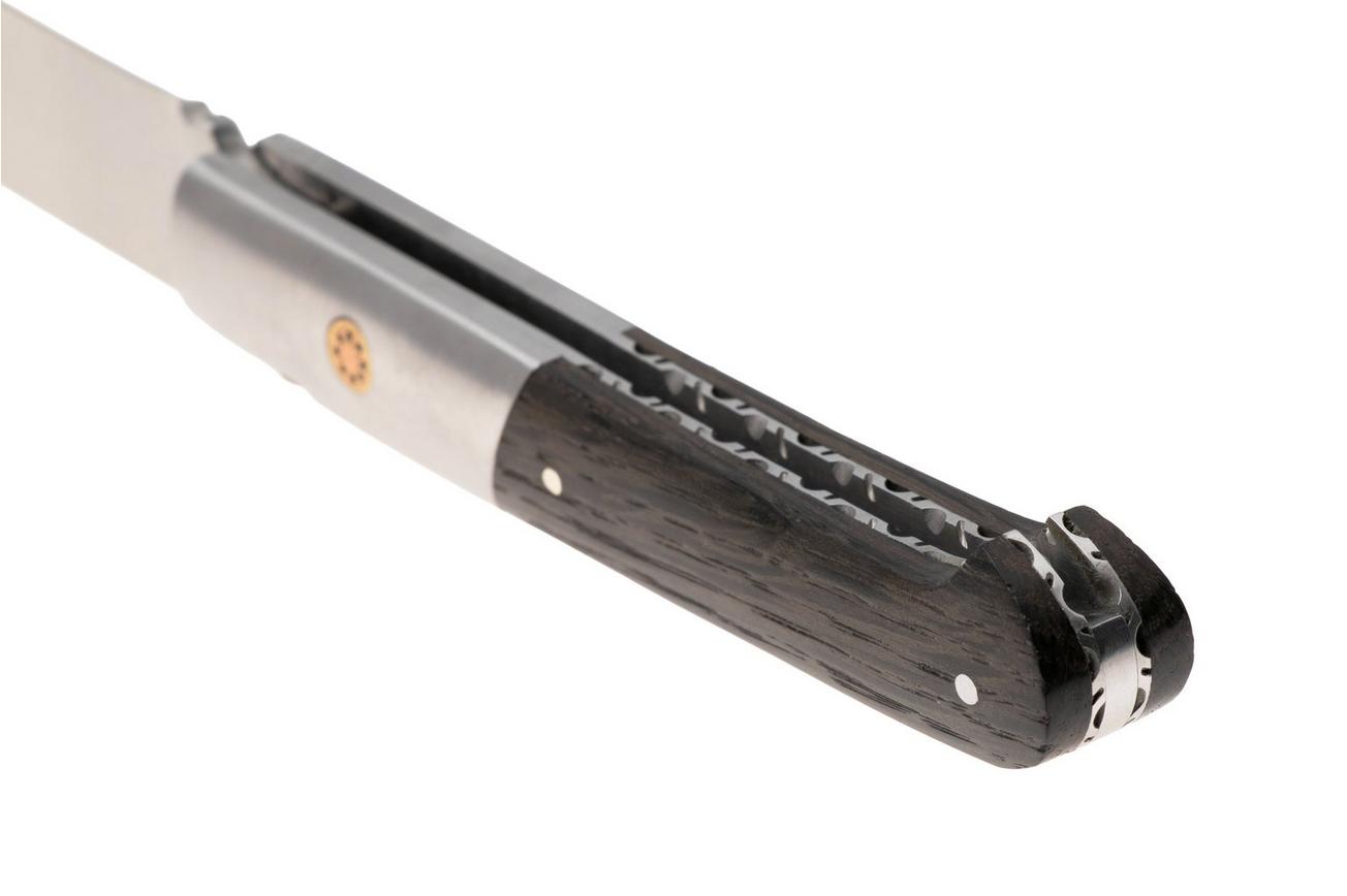 Laguiole en Aubrac Sauveterre Bogwood, Matt Stainless Bolster, Mosaic Pin, zakmes, 11 cm