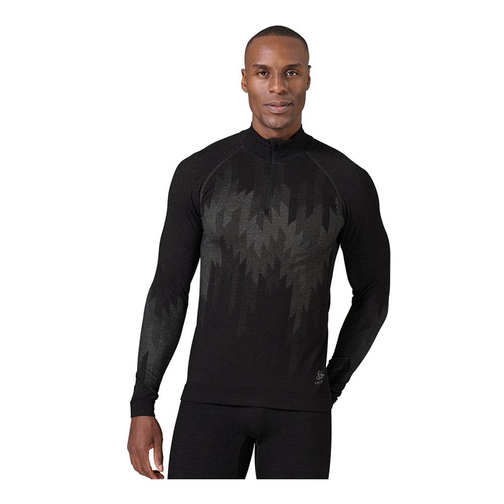 Odlo KINSHIP PW 200 - Sous-couche Homme black melange