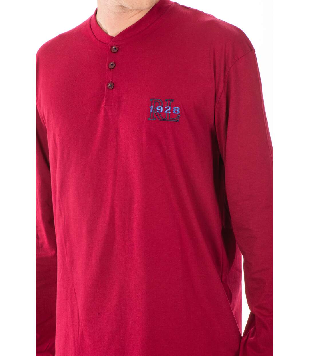 Pyjama long à carreaux PYJA1 ROUGE