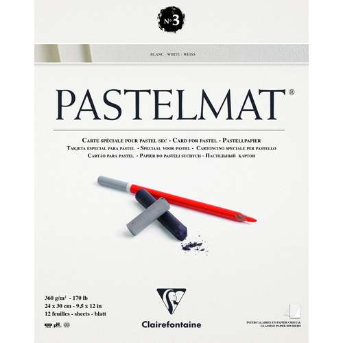 Clairefontaine PASTELMAT® Pastellblock Version 3, weiß