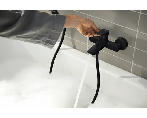 hansgrohe REBRIS E badkraan, mat zwart, 72450670