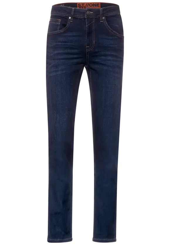 Slim Fit Jeans - indigo blue stone wash