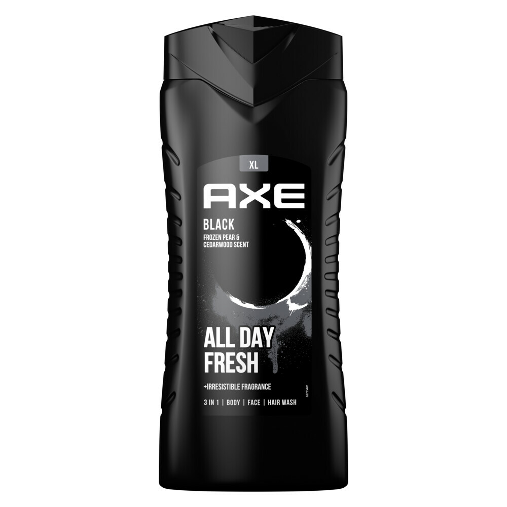 Axe 3-in-1 Douchegel XL Black400 ml
