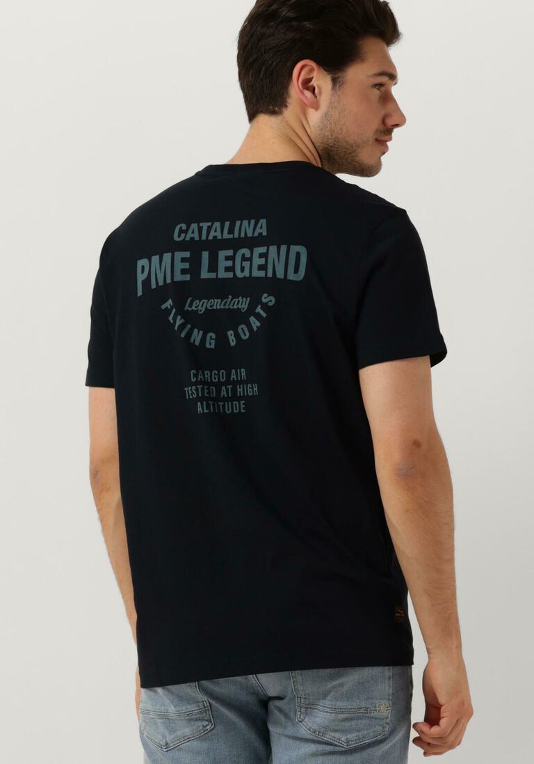 PME LEGEND blauwe pme legend t-shirt short sleeve r-neck play single jersey