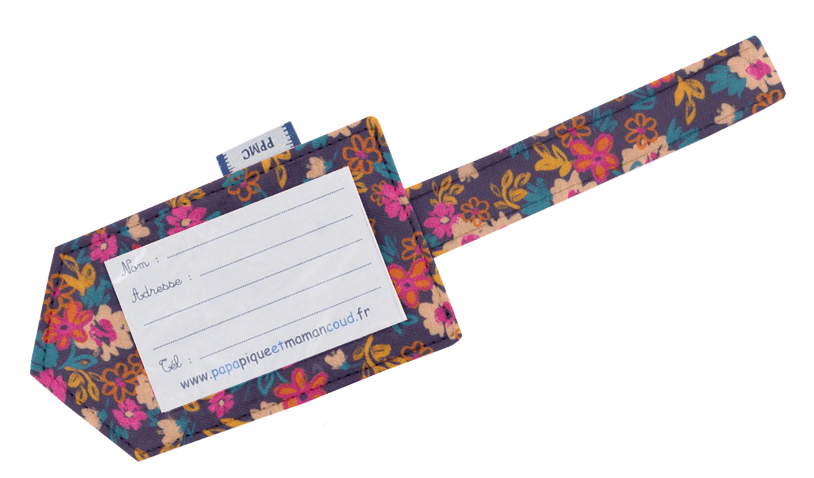 Etiquette Bagage Hippie Fleurie