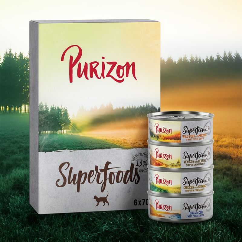 Purizon Superfoods 6 x 70 g ✓ pas cher