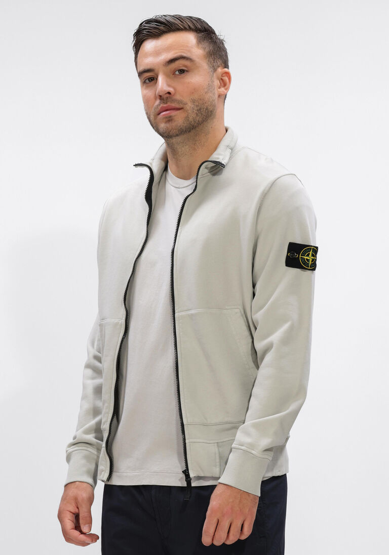 grijze stone island vest zip up cardigan s0051