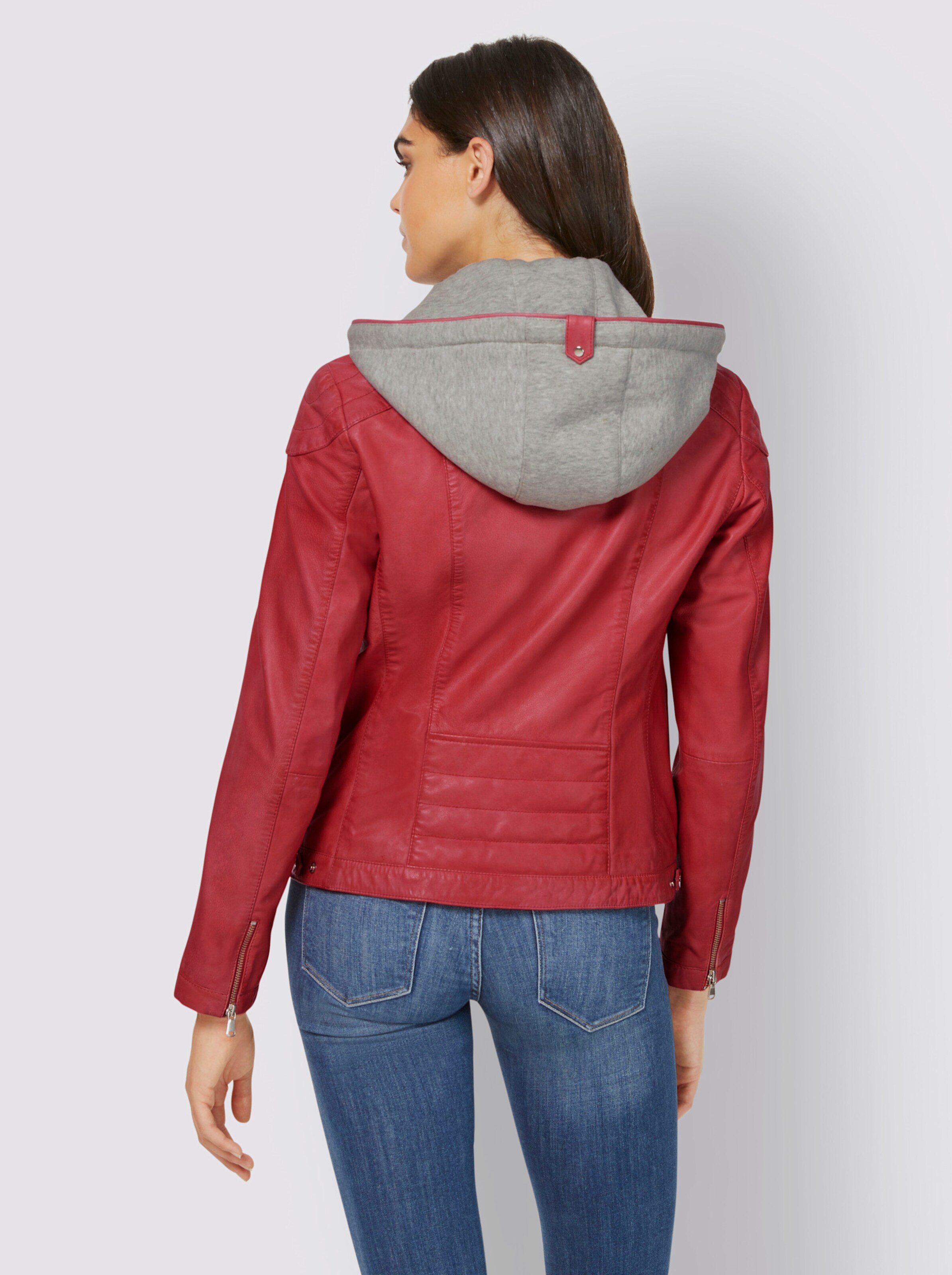 Leder-Jacke