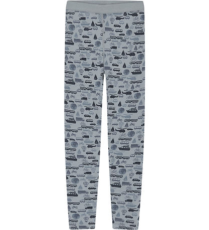 Hust and Claire Leggings - Wolle/Bambus - Laki - Blue Wind