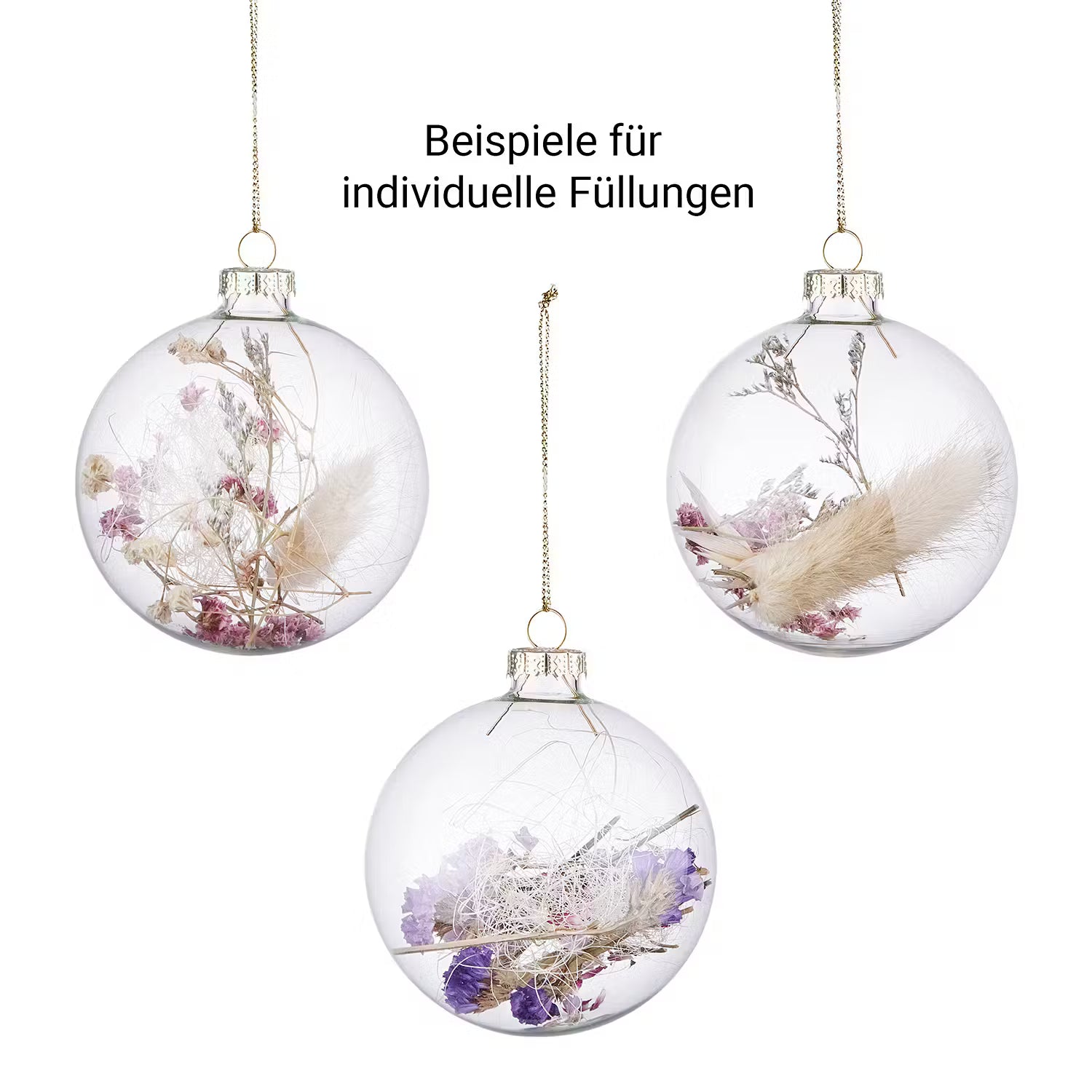 HANG ON Weihnachtskugel Trockenblumen Ø10cm
